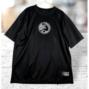 Vtg Shaq Shaquille O'Neal MVP Shirt Mens Size XL Black Mesh Pit To Pit 26 In